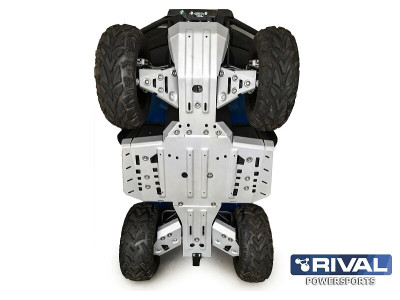 X450/X520/Terrox 400/500 (krátká verze) Ochranný kryt podvozku hliníkový RIVAL