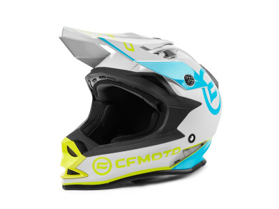 Off-road helma CFMOTO V321_šedá/modrá/žlutá_S