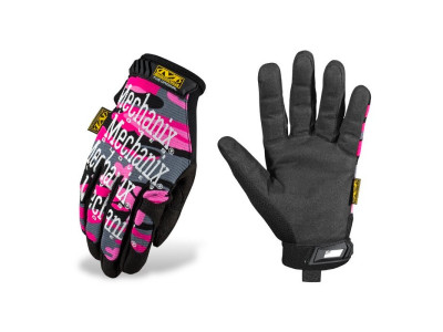 Rukavice Mechanix Original dámské - růžové kamo -S