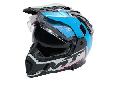 Enduro helma CFMOTO MT (černá/modrá/růžová), S