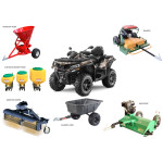 Sněhová radlice na čtyřkolky Rival Quick 2 - 137cm  150cm